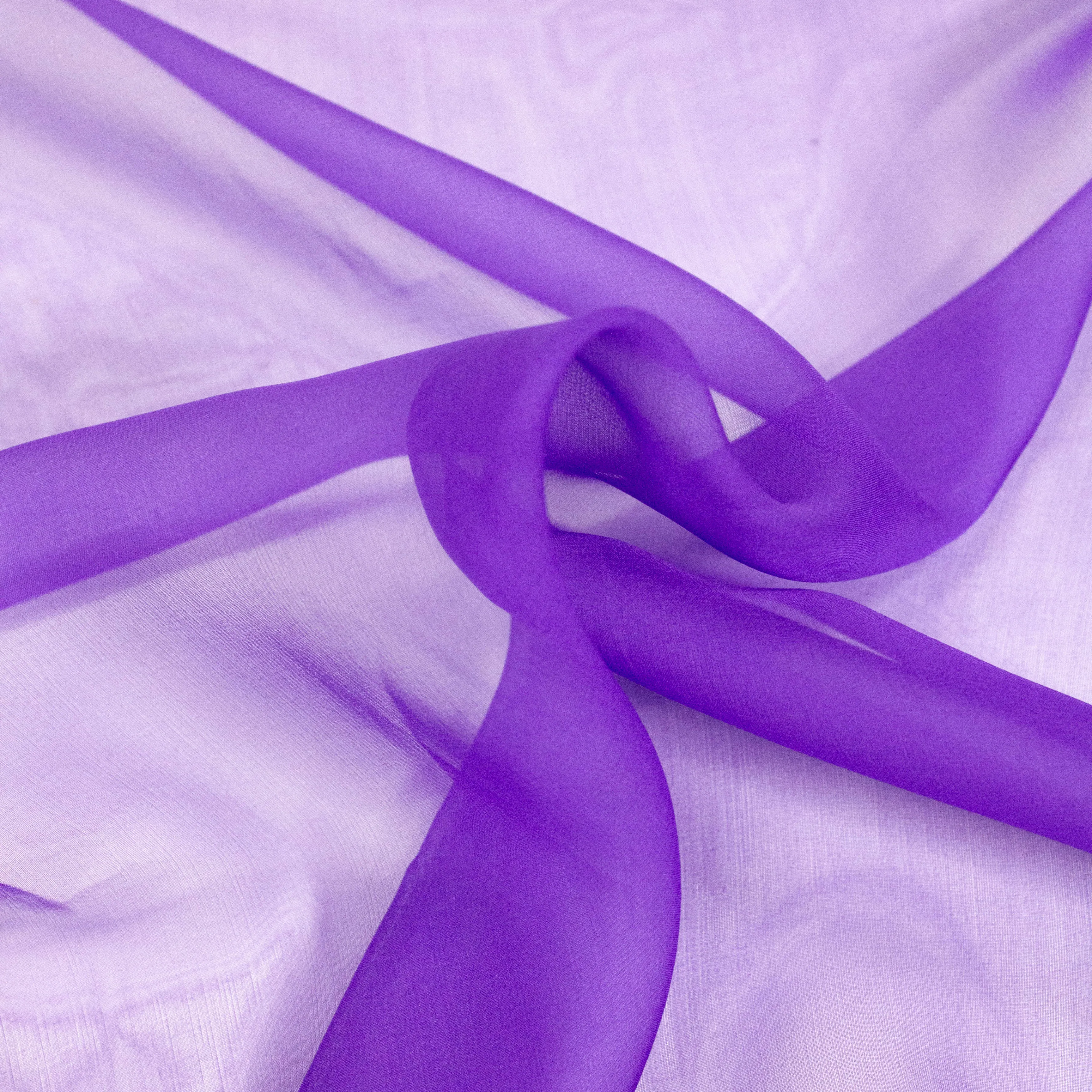 Aimee Purple Silk Voile