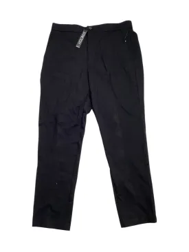 Alfani Mens Regular Fit Polyspan Dress Suit Pants Deep Black 33 x 30