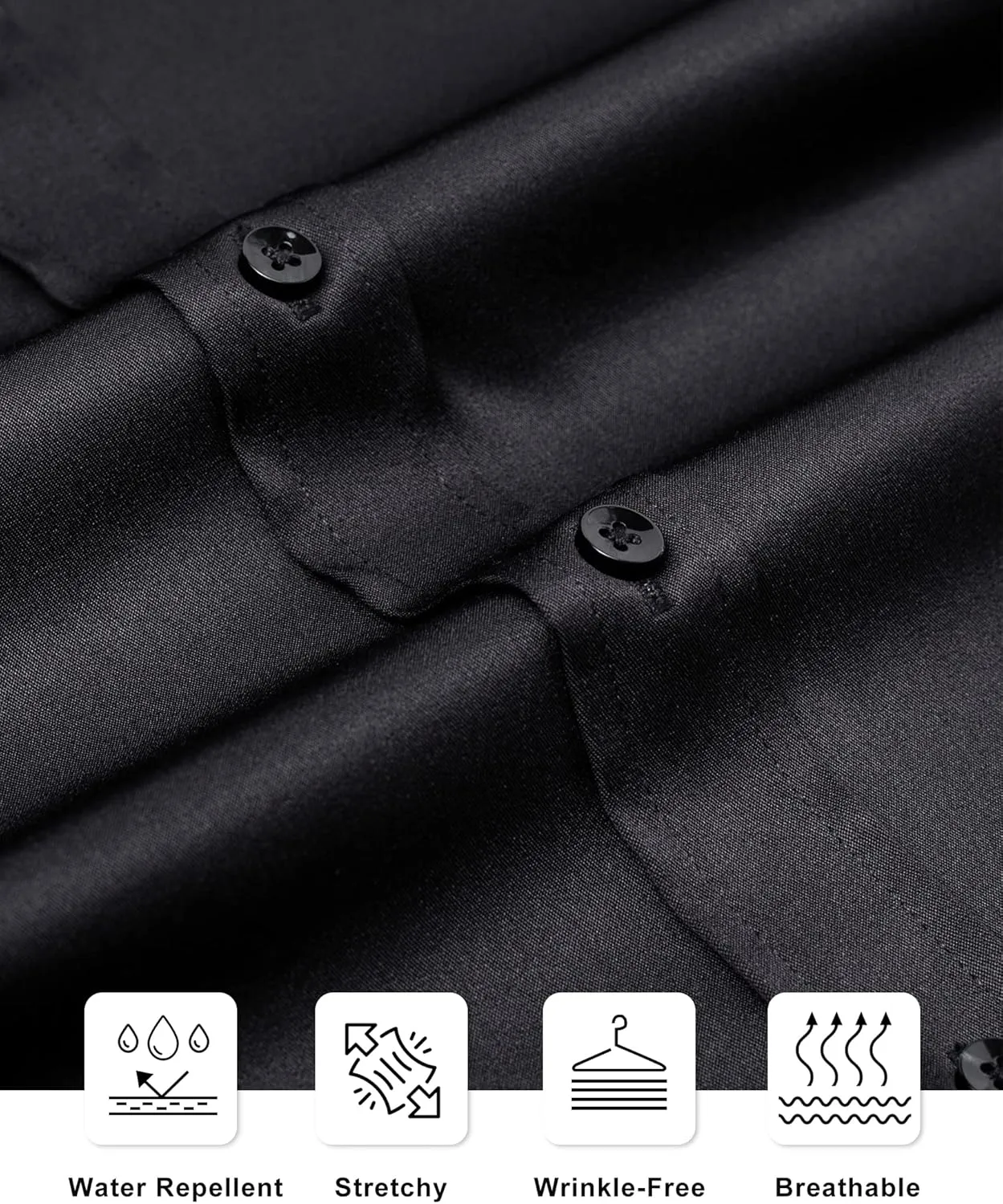 Alimens & Gentle Slim Fit Mens Dress Shirts for Men Button Down Long Sleeve Dress Shirts Wrinkle Free Formal Stain Proof