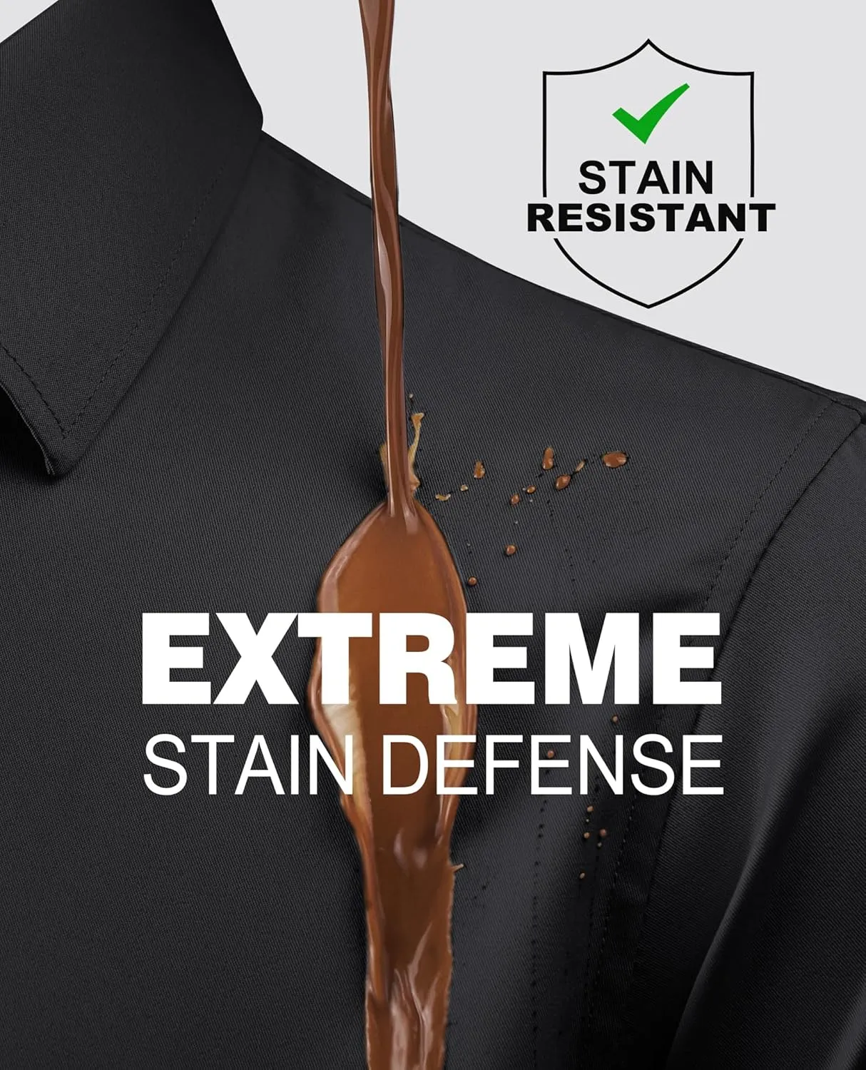 Alimens & Gentle Slim Fit Mens Dress Shirts for Men Button Down Long Sleeve Dress Shirts Wrinkle Free Formal Stain Proof
