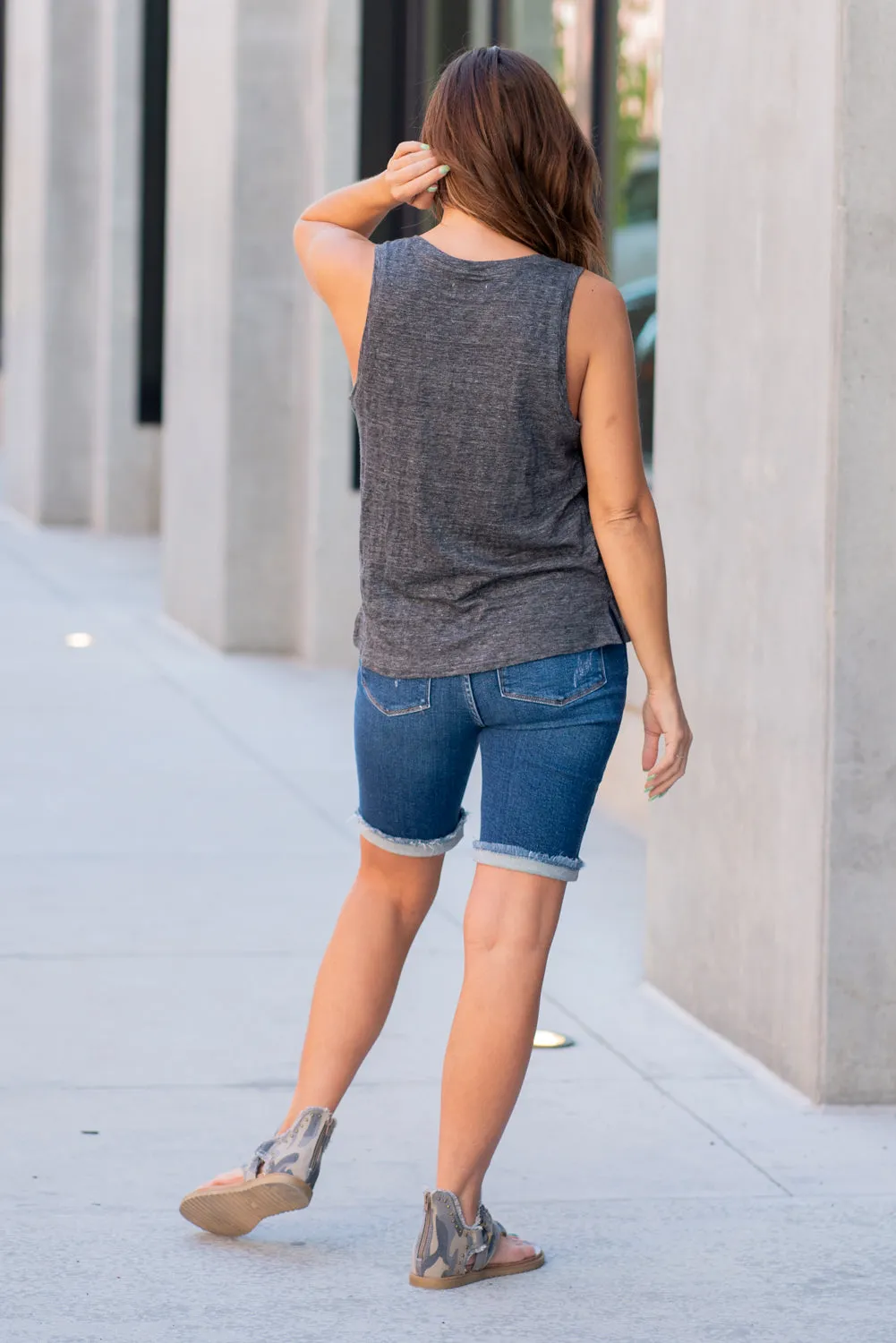 Anabelle Tank Graphite Black