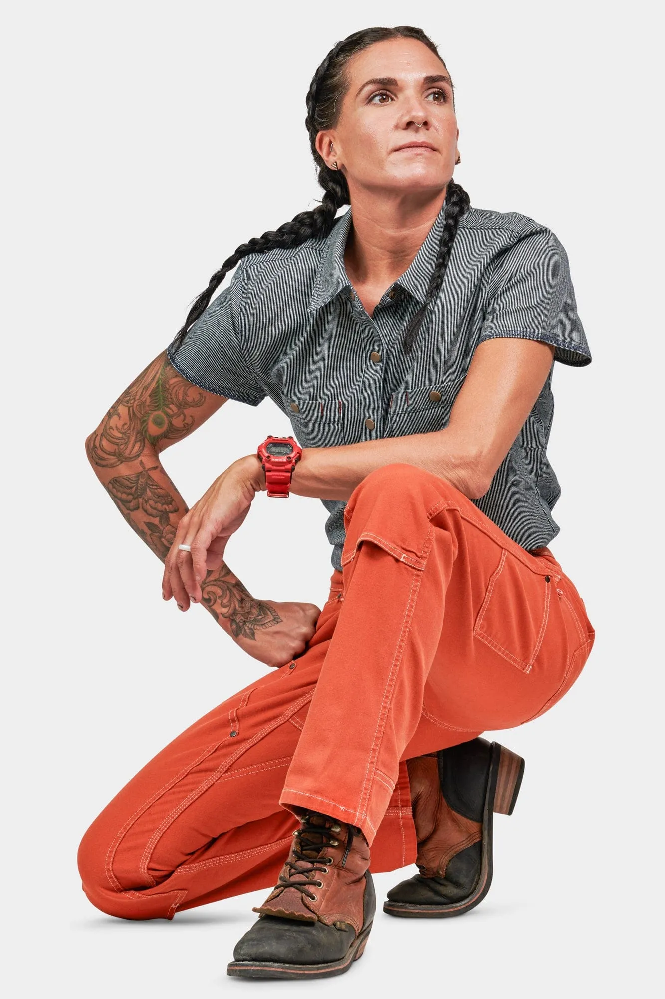 Anna Taskpant in Paprika Canvas