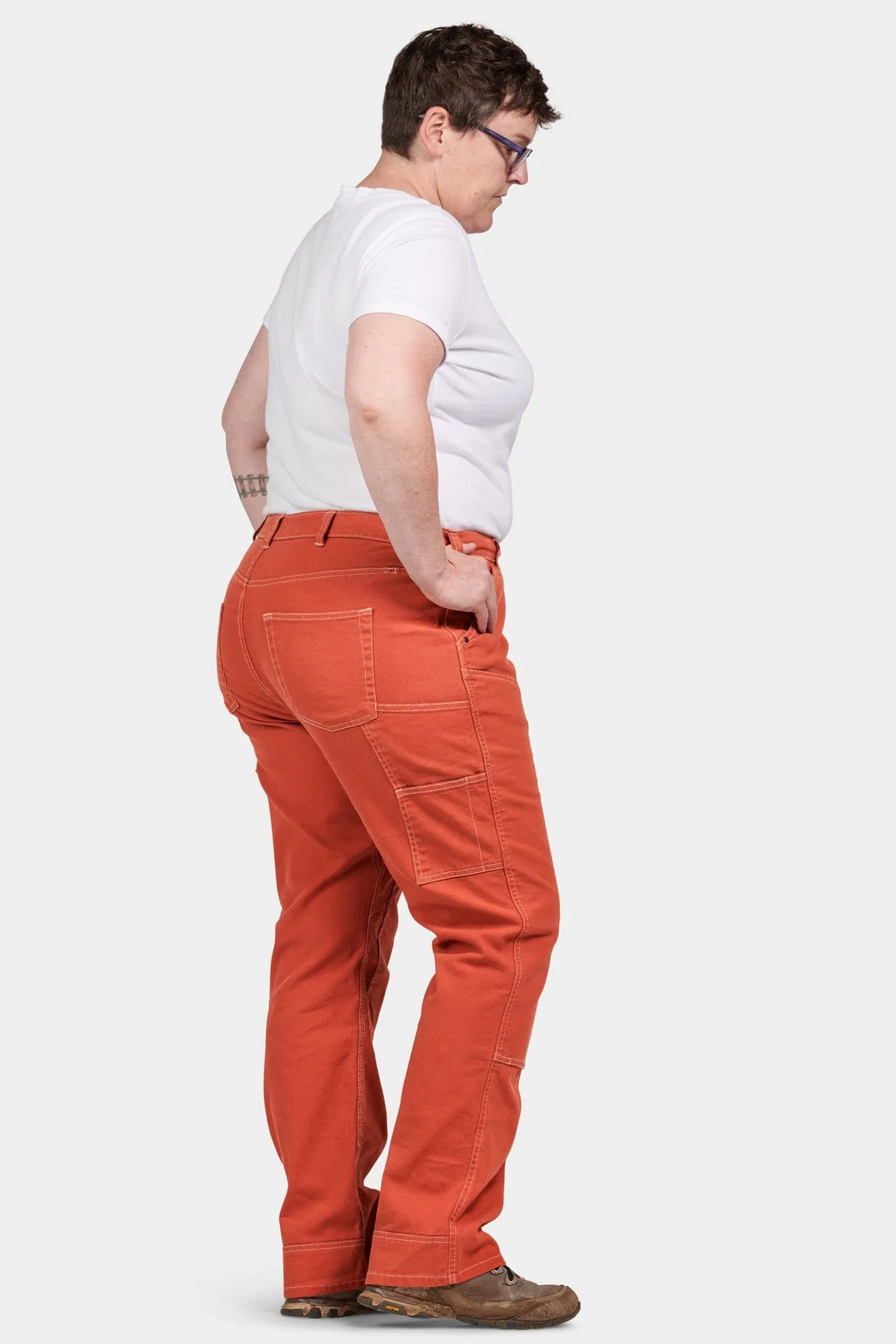 Anna Taskpant in Paprika Canvas