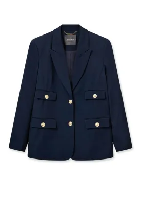 AURA CELLO BLAZER SALUTE NAVY