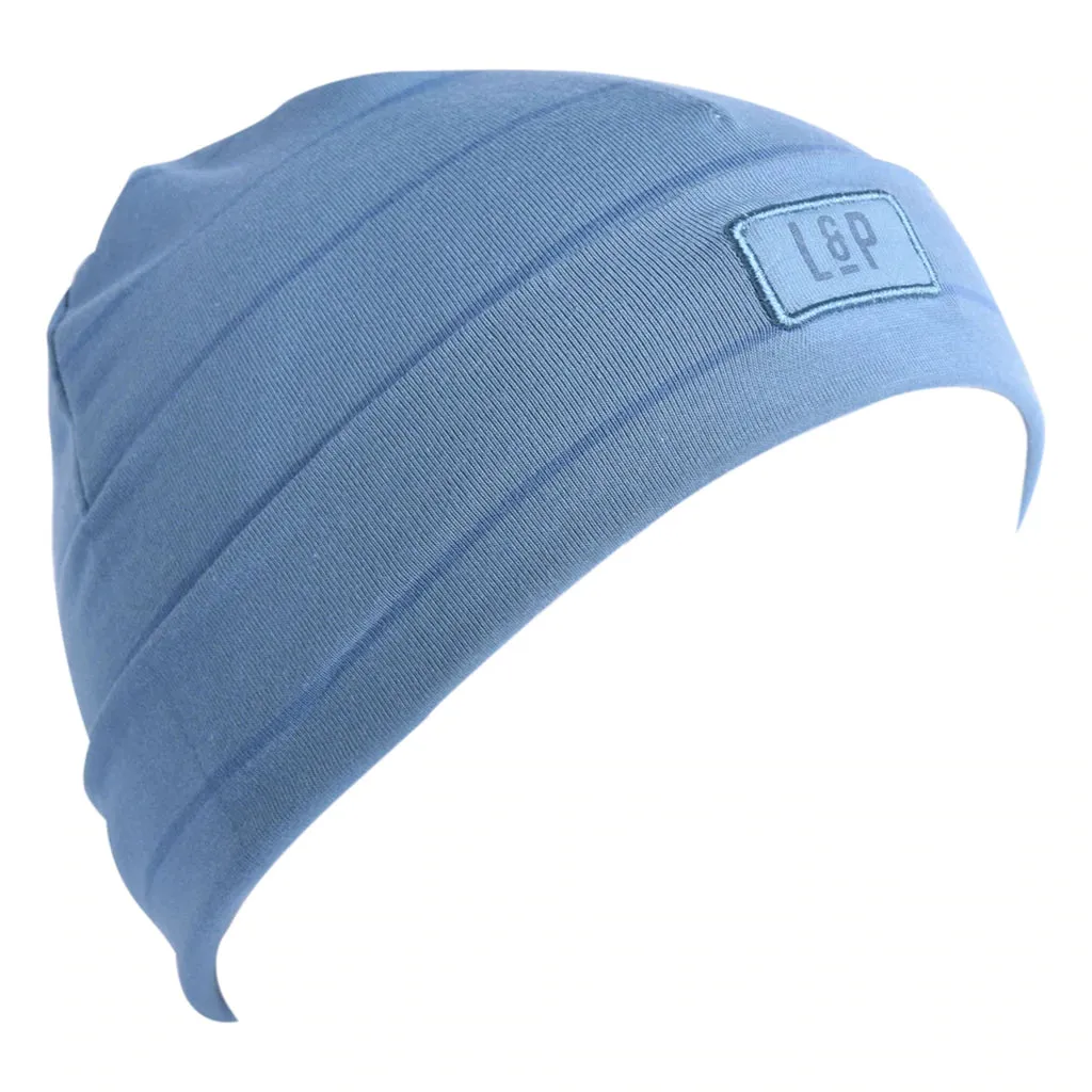 Boston cotton beanie (V20 Tender Blue & Ocean Blue)