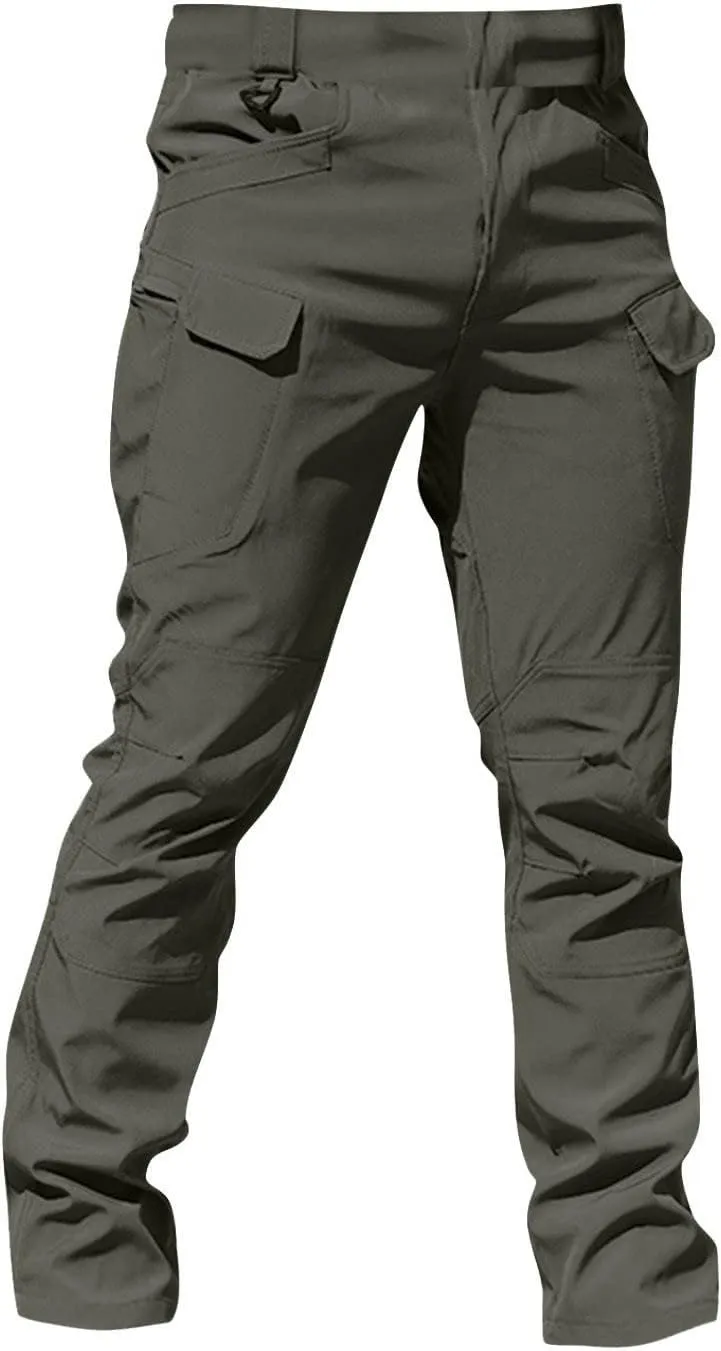 Cargo Pants for Men Water Resistant Ripstop Camo Hiking Pants Multi Pocket Outdoor Carpenter Relaxed Fit Work Pant
