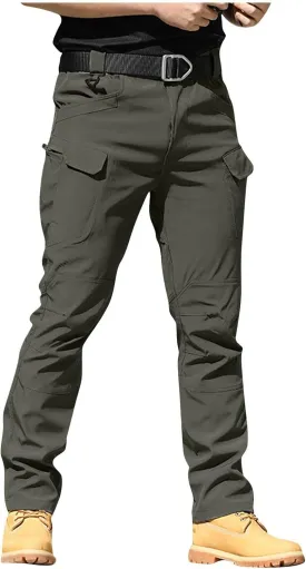 Cargo Pants for Men Water Resistant Ripstop Camo Hiking Pants Multi Pocket Outdoor Carpenter Relaxed Fit Work Pant