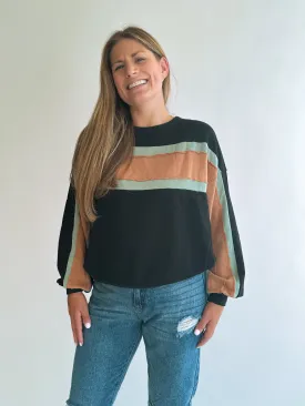 Casual Color Block Sweatshirt