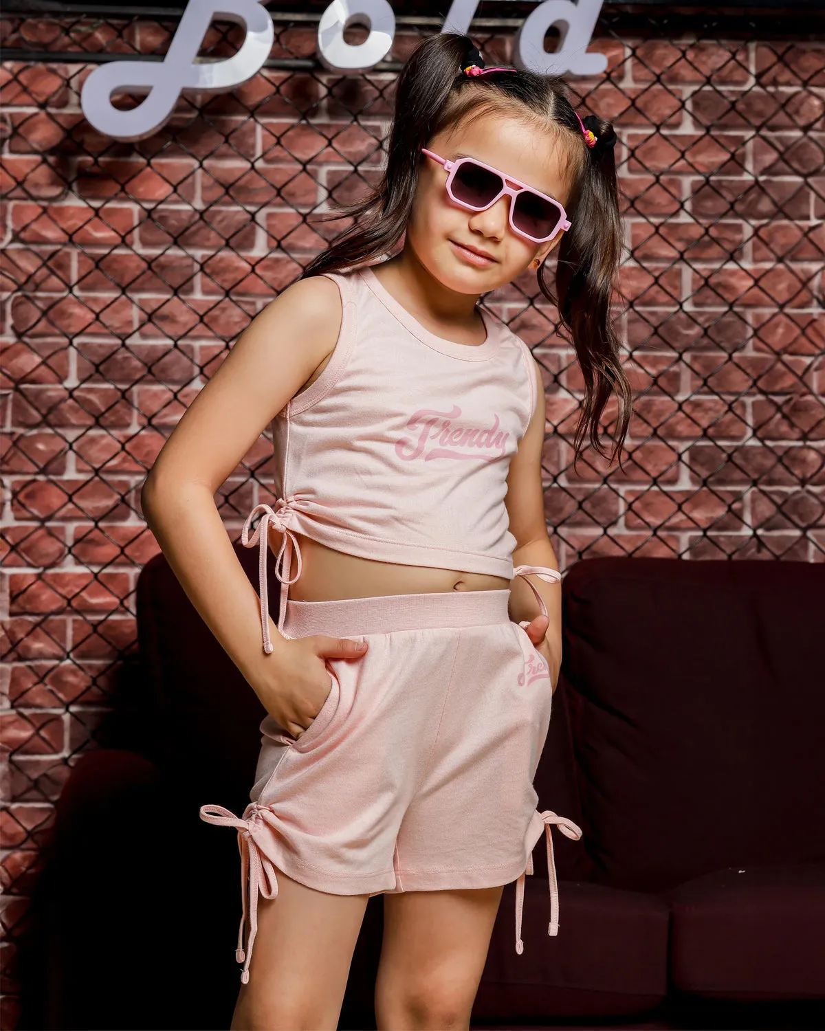 Girls Co-ord Set Top with Shorts