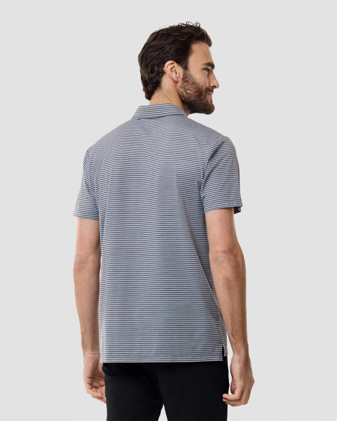 INTO THE AM Performance Dri Fit Polo Shirts for Men S-4XL - Quick Dry Moisture Wicking Athletic Sport Collar Work Shirts