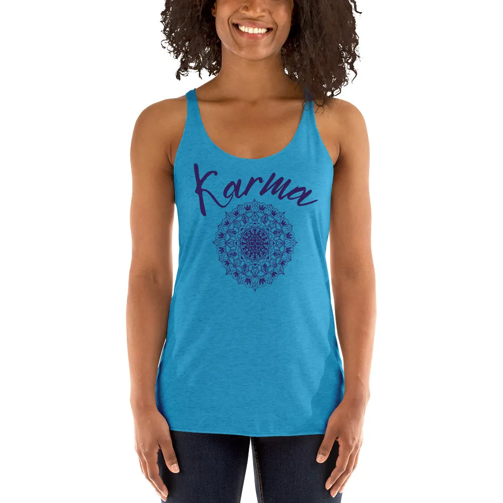 Karma & Mandala Symbol Tank Top, lioness-love