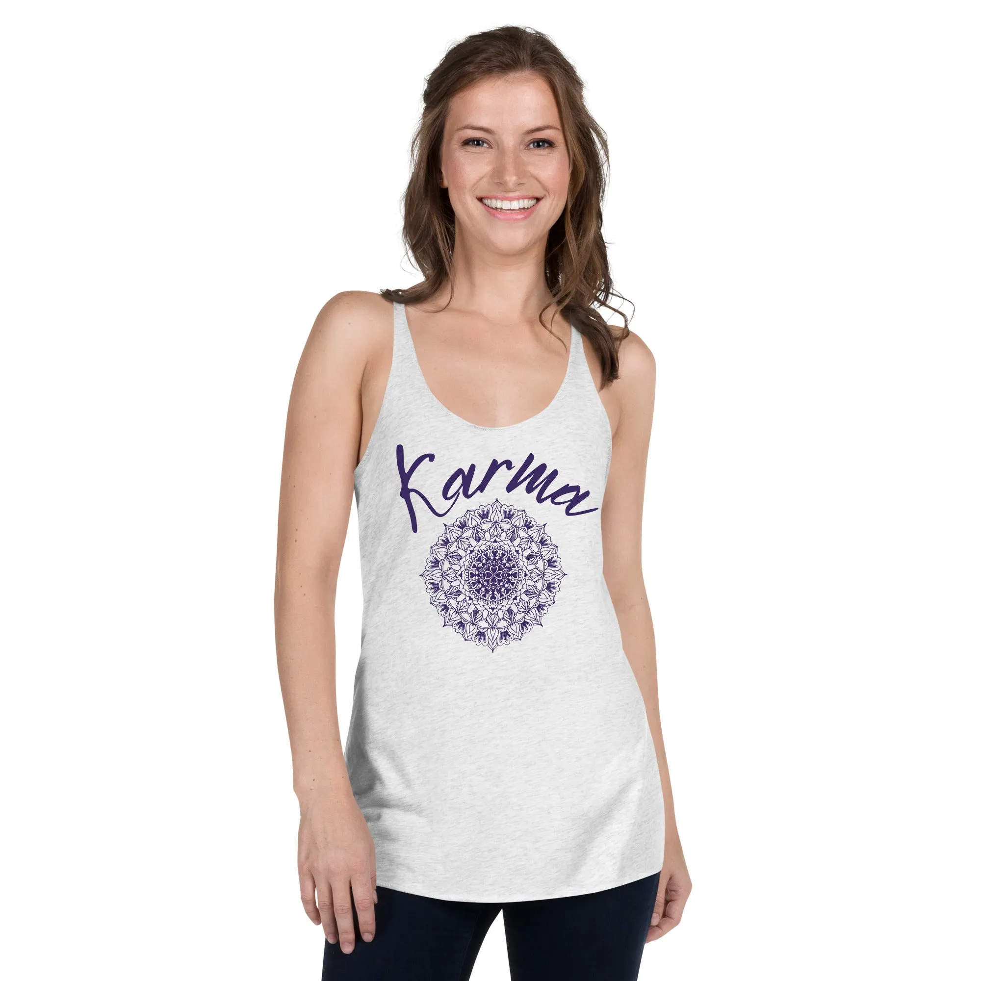 Karma & Mandala Symbol Tank Top, lioness-love