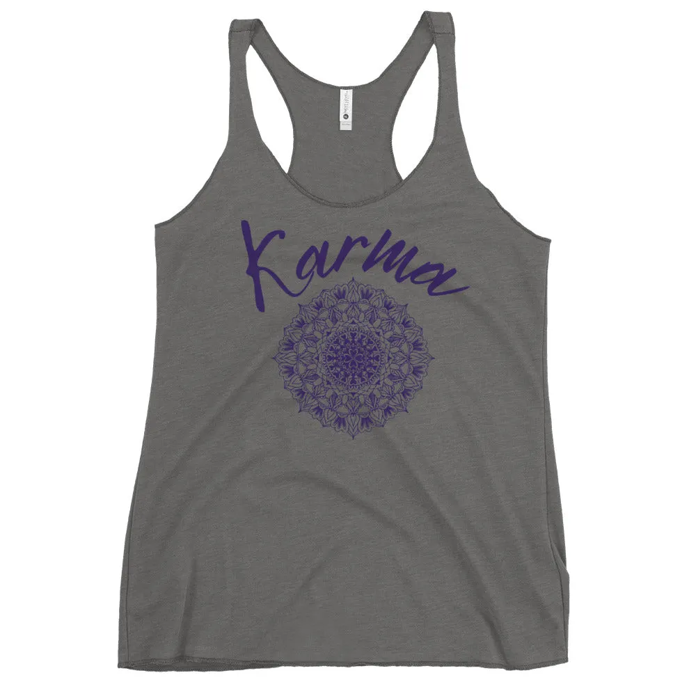 Karma & Mandala Symbol Tank Top, lioness-love