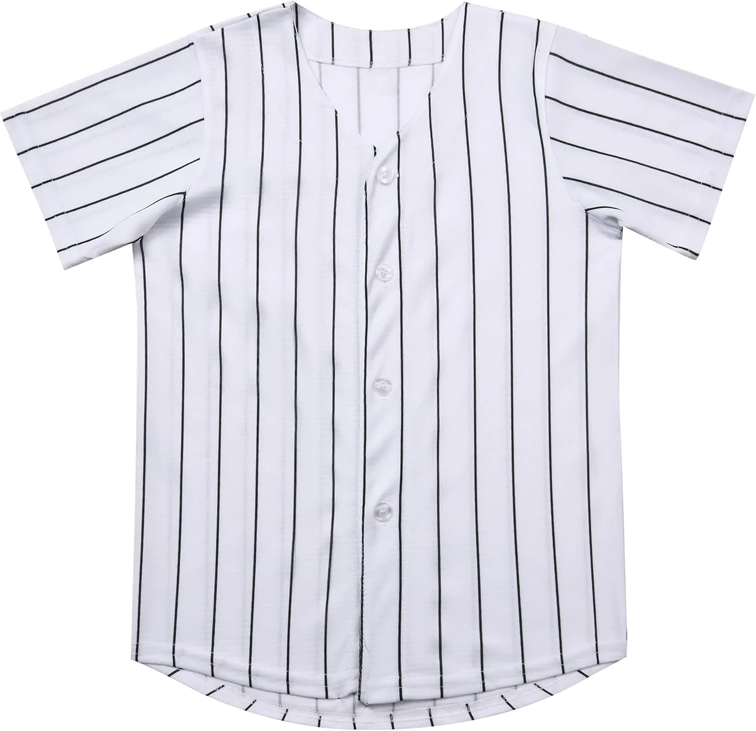 Kids Baseball Jersey Button Down Hip Hop Personalized Sport T Shirts Tops Baseball Shirt for Boys Girls Toddler 2T-12Y