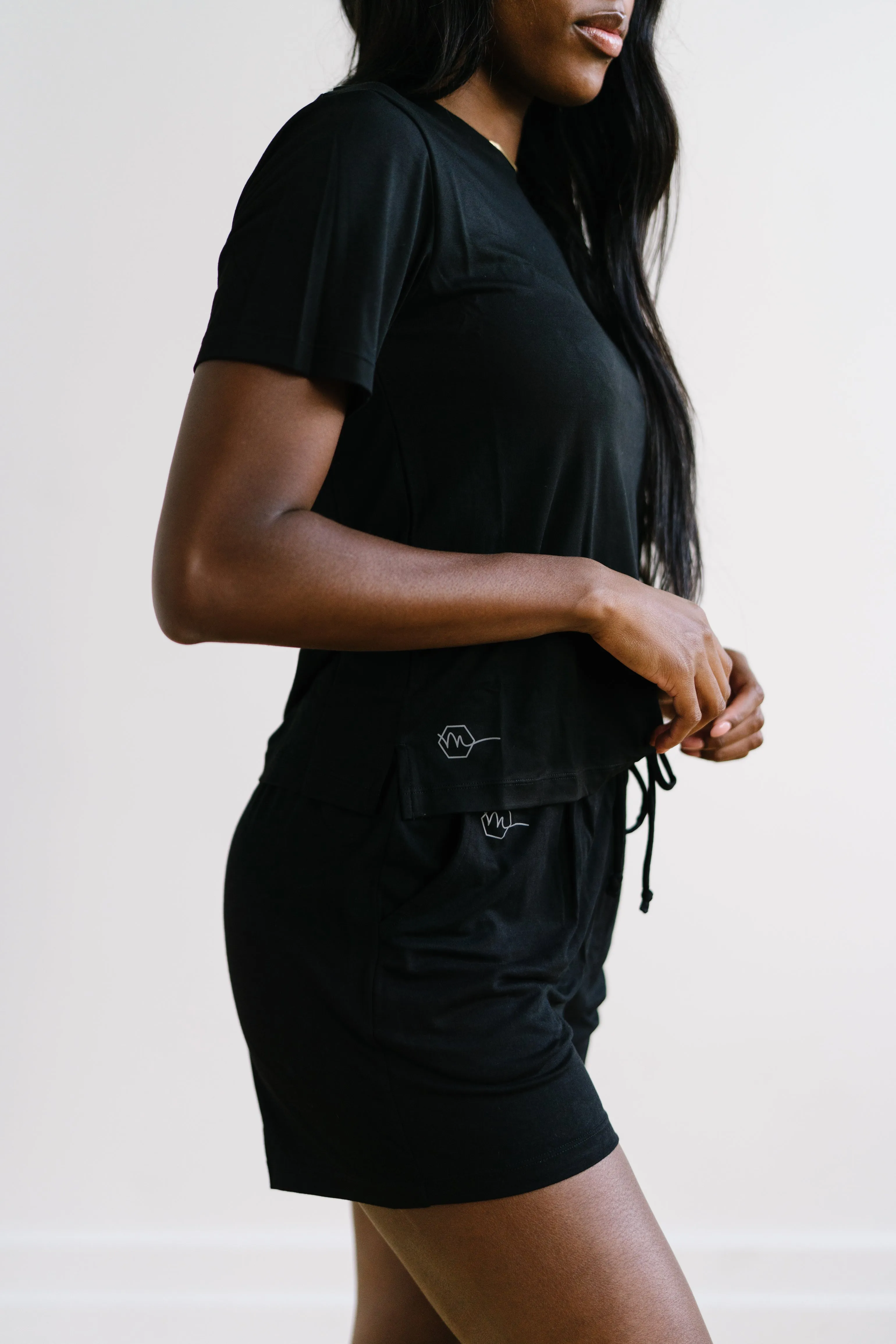 Lounge Premium Pajama Shorts - Black
