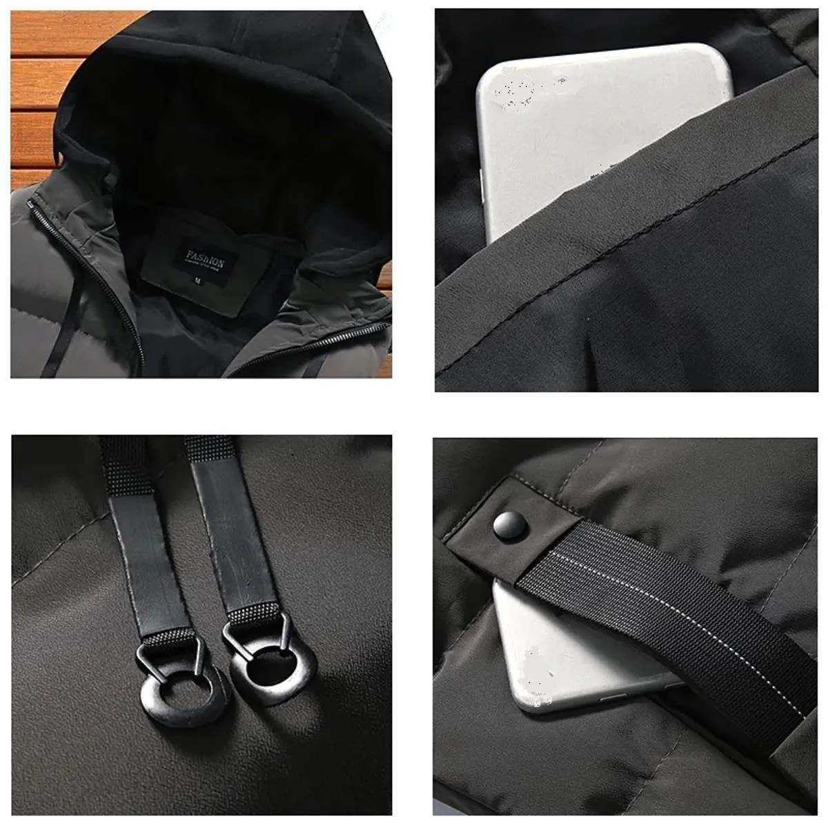 Luexco Men's Hooded Vest Urban Mode