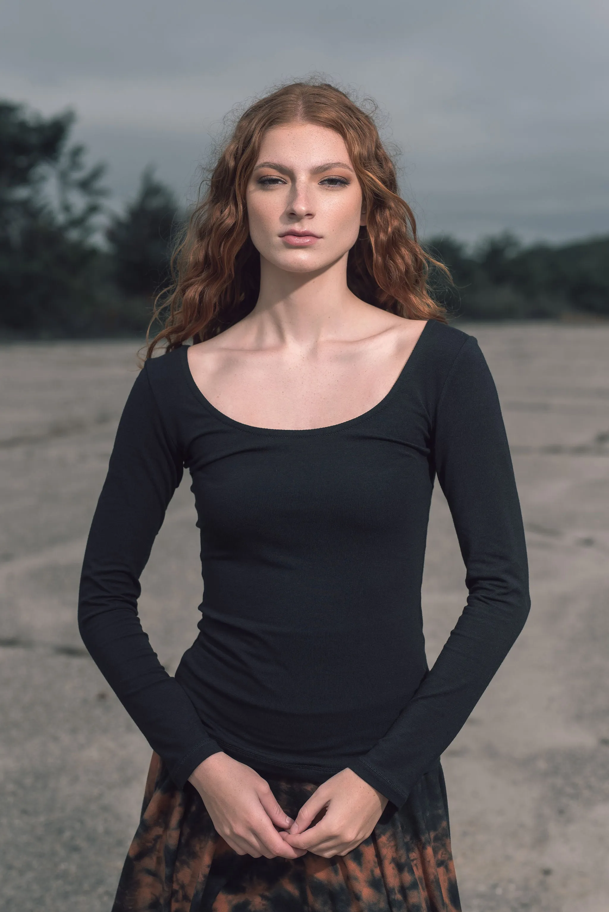 Meadow scoop neck top