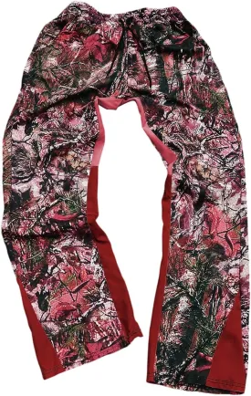 Men's Y2K Camo Graphic Pants Drawstring Waist Straight Leg Loose Long Trousers