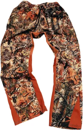Men's Y2K Camo Graphic Pants Drawstring Waist Straight Leg Loose Long Trousers