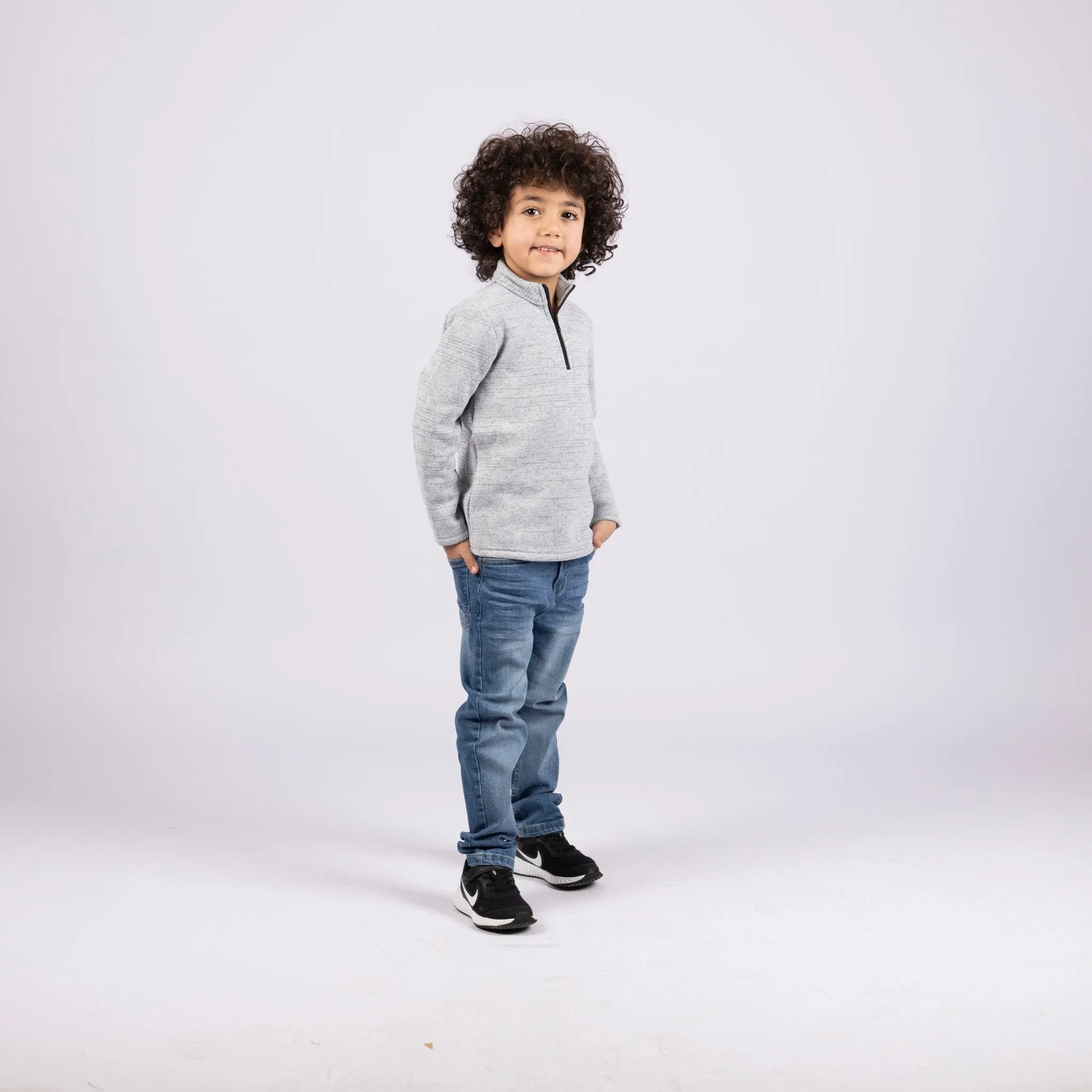 Nickel | Kids Quarter Zip Sweater