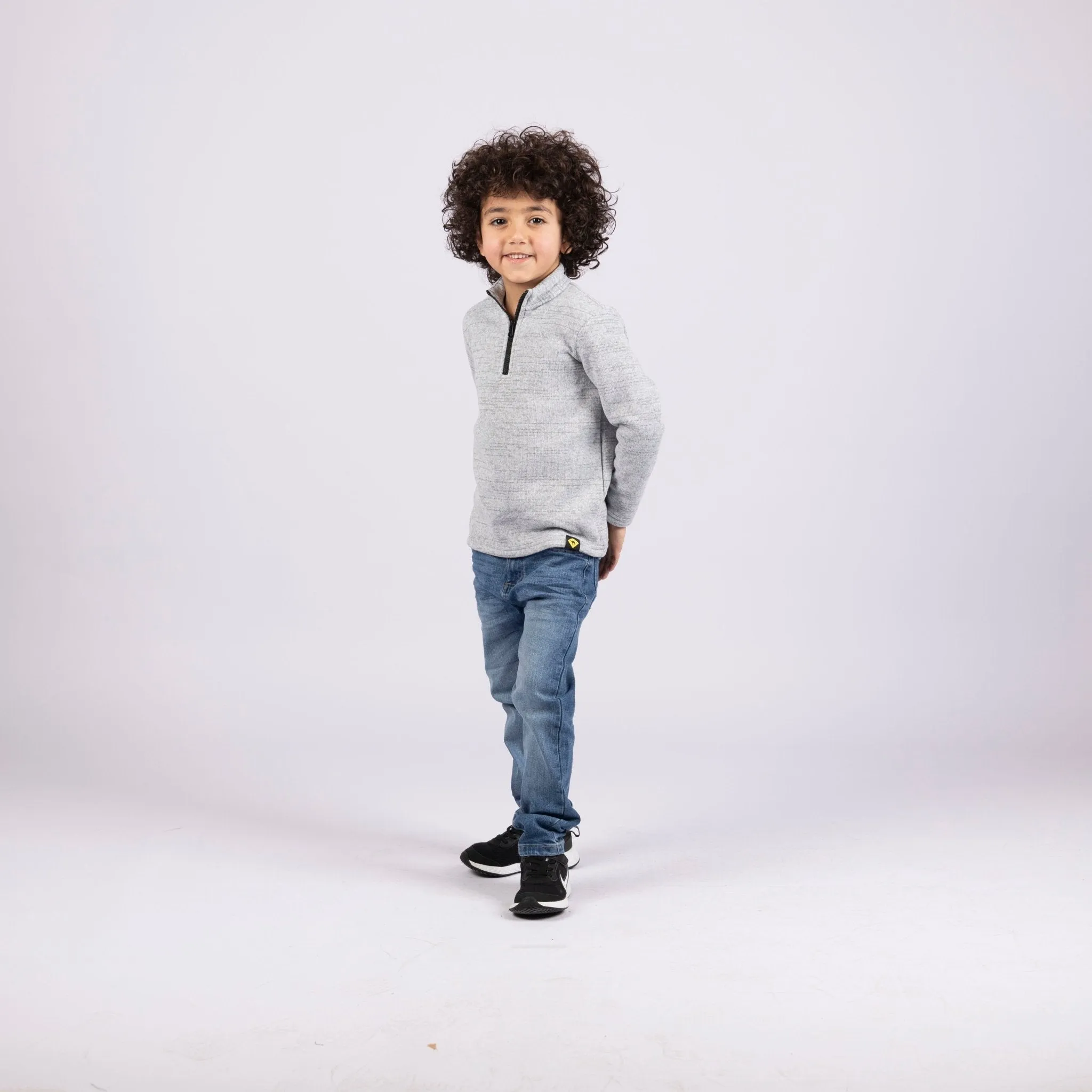Nickel | Kids Quarter Zip Sweater