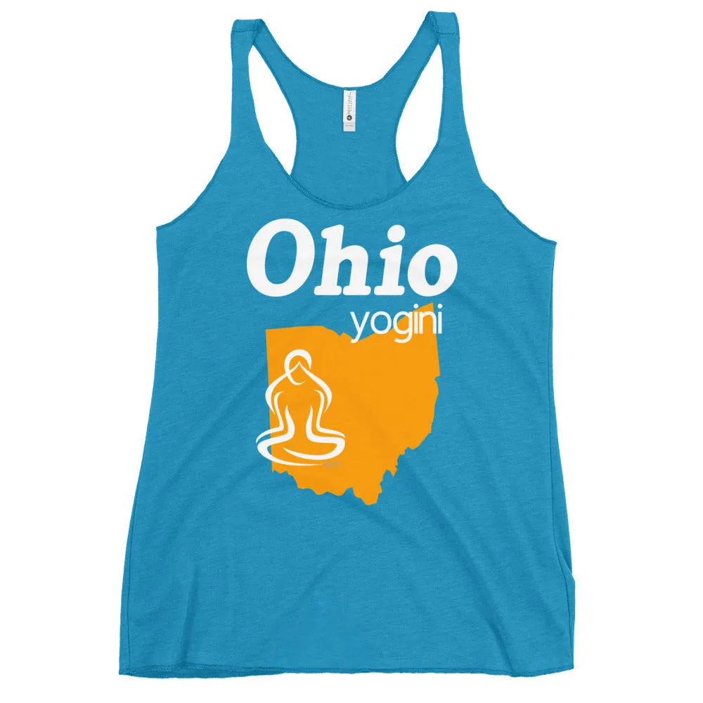 Ohio Map Yogini Dark Color Tank Top