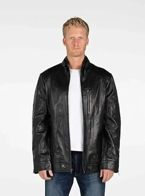 Sophisticated Lambskin Leather Jacket for the Modern Sophisticate