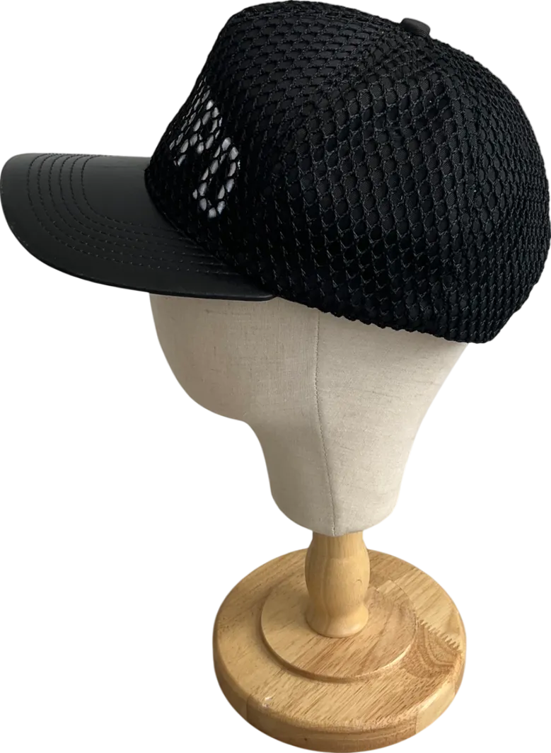 Stampd Black Mesh Embroidered Logo Baseball Cap One Size