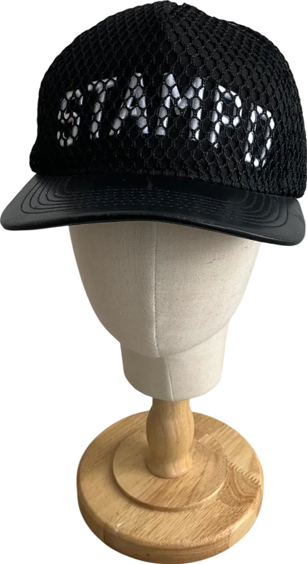 Stampd Black Mesh Embroidered Logo Baseball Cap One Size