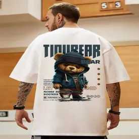 T-shirt with short sleeves in a casual hip-hop style