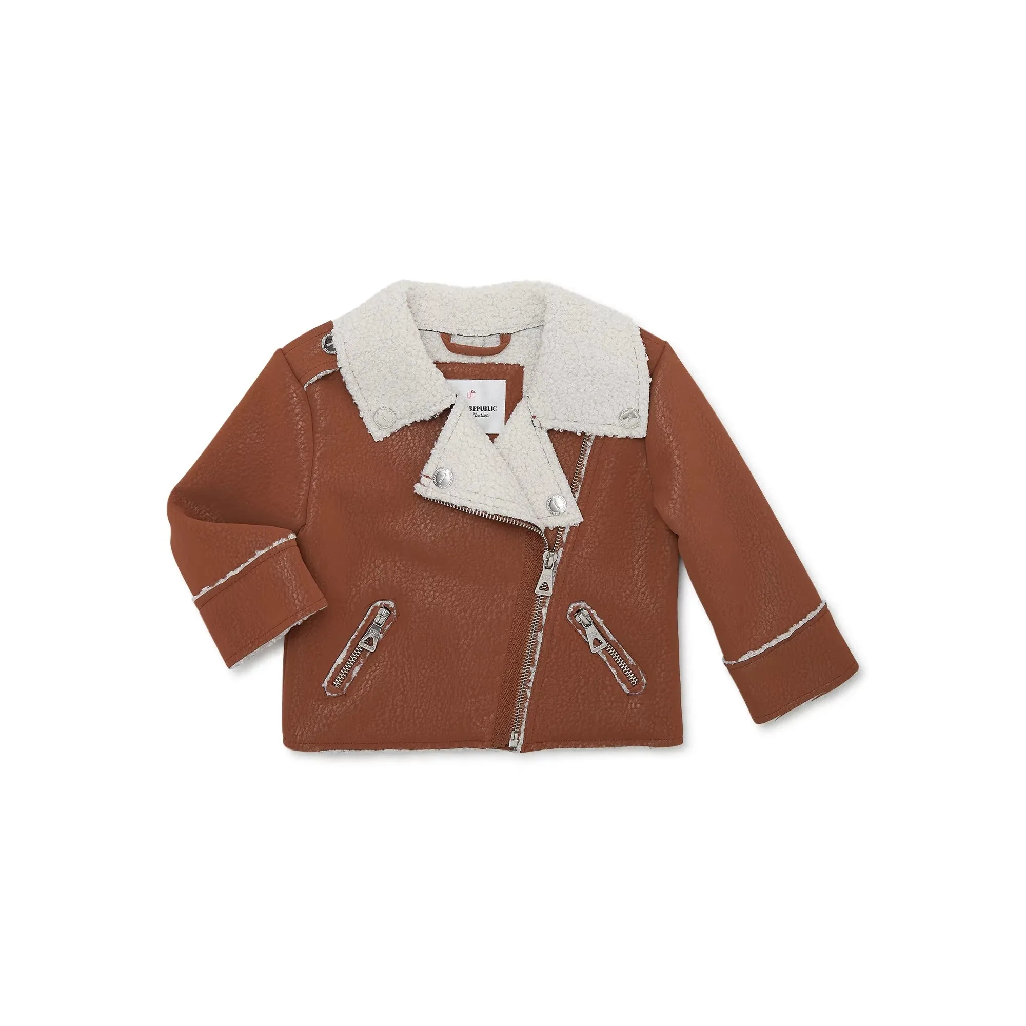 Toddler Girls Bonded Moto Jacket-ZB150