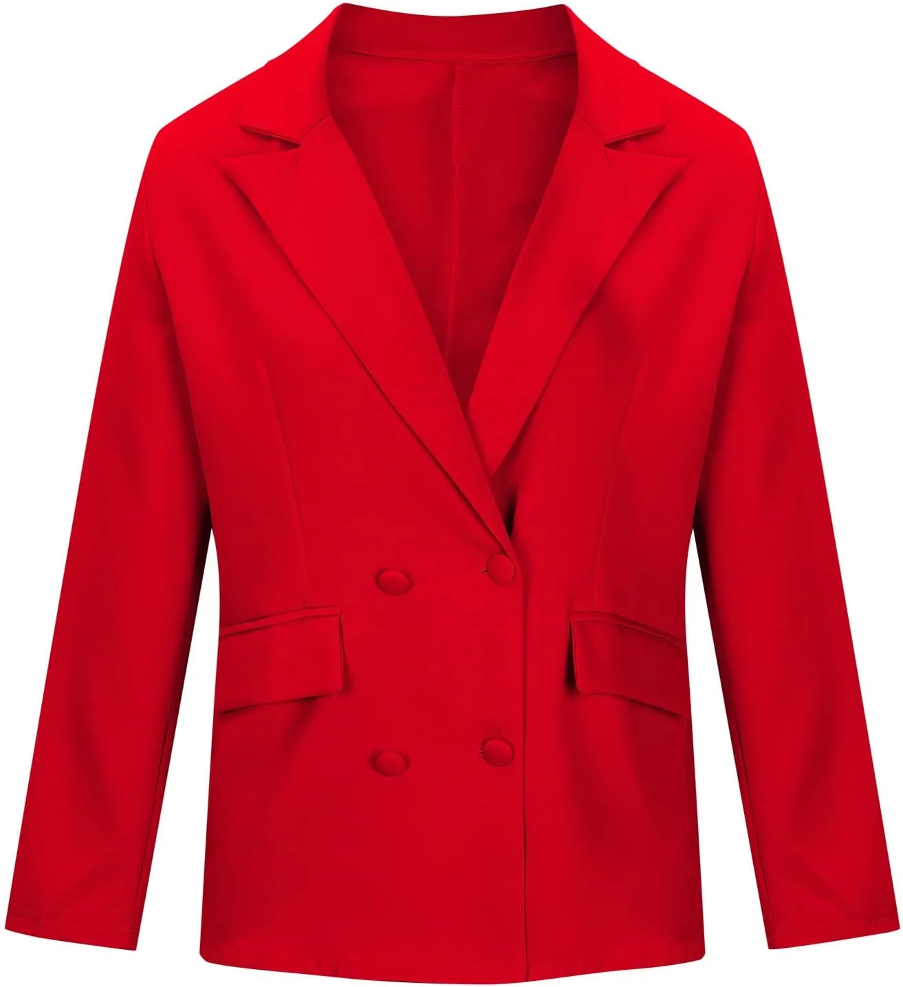 Womens Casual Bussiness Blazer Loose Long Sleeve Spring Summer Jackets Open Front Lapel Work Office Blazers Tops