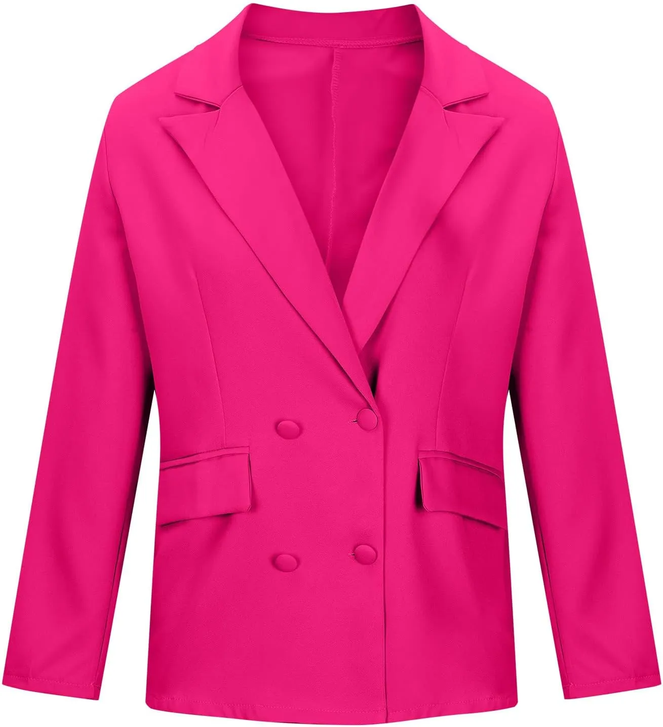 Womens Casual Bussiness Blazer Loose Long Sleeve Spring Summer Jackets Open Front Lapel Work Office Blazers Tops